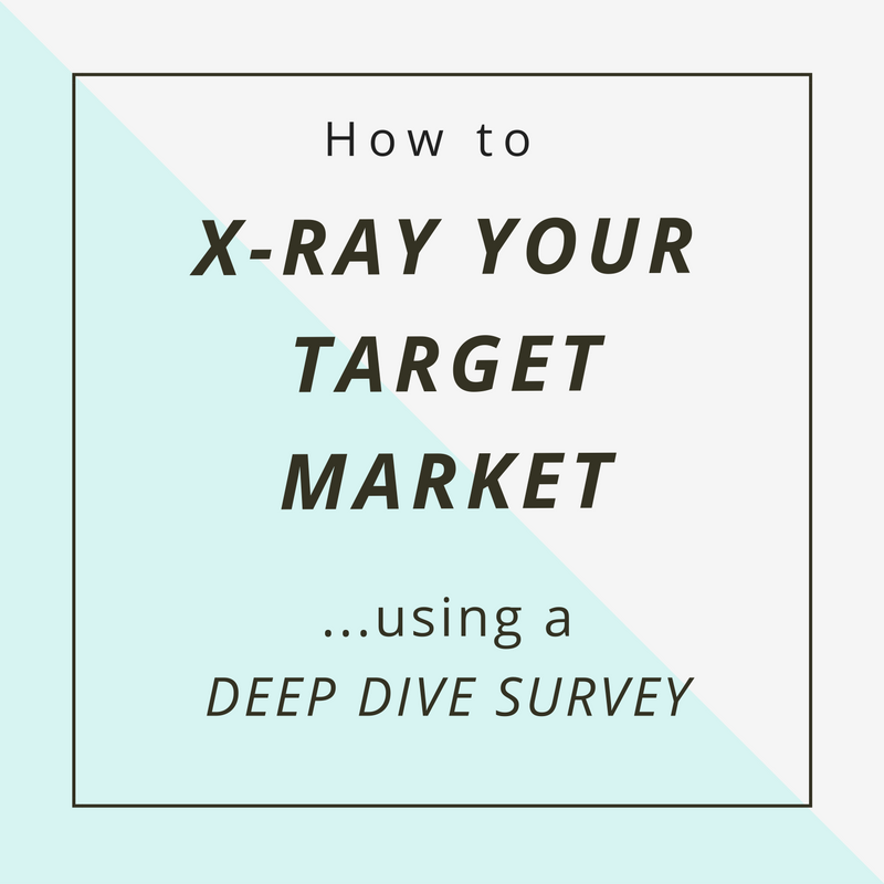 How To X-Ray Your Target Market Using A Deep Dive Survey